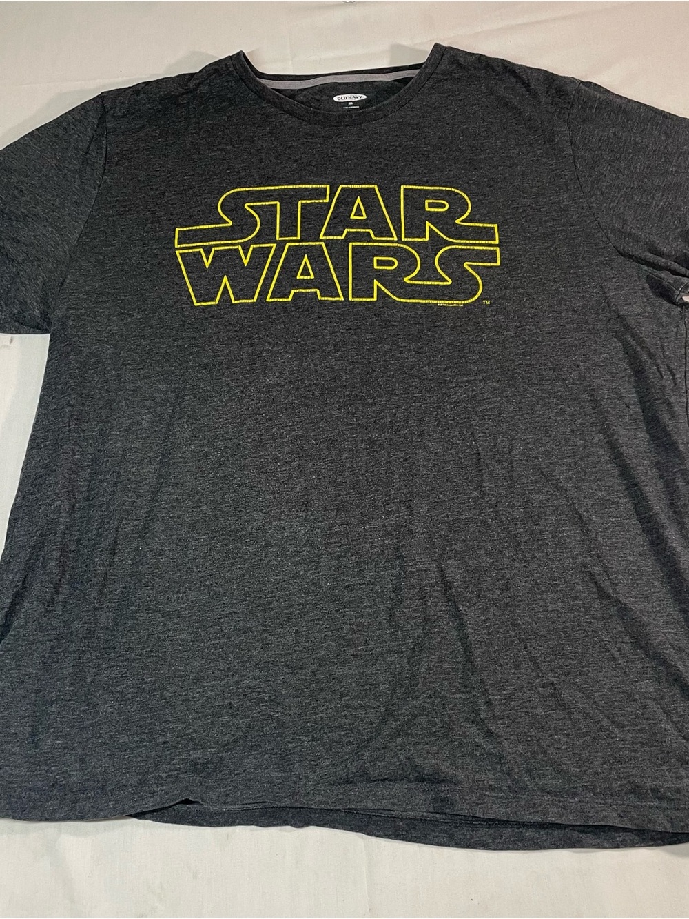 Old Navy Star Wars Graphic Tee in Dark Gray with Yellow Logo